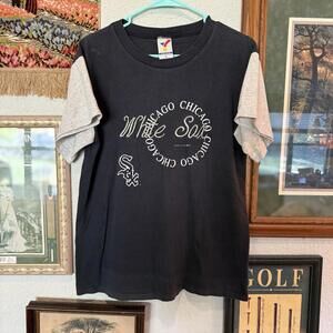 Vintage 90s Chicago White Sox T Shirt Mens Size Medium Jostens Single Stich 1993